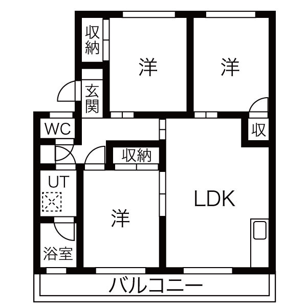 アグリーンミナミの間取り