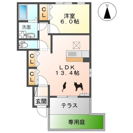 フェリジータⅡの間取り