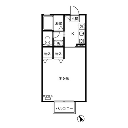 ロワール城南の間取り