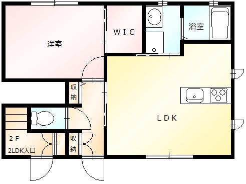 リッシュコリーヌAの間取り