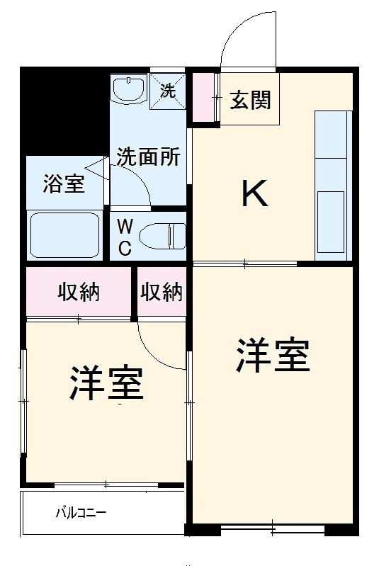 パークハイツ渡田の間取り