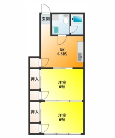 メゾンそうでの間取り