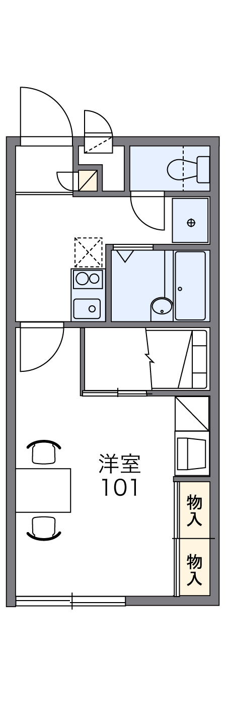 レオパレスBlue Eyeの間取り