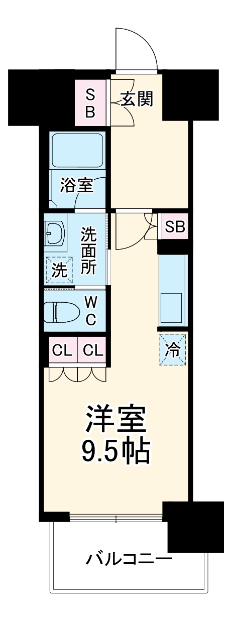 ヒヴィ・カーサ名駅西の間取り