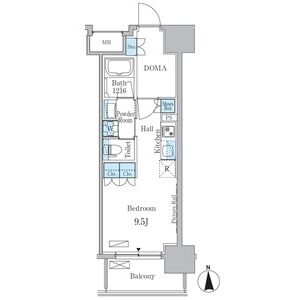 ヒヴィ・カーサ名駅西の間取り