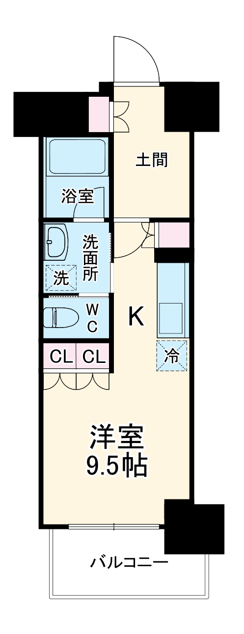 ヒヴィ・カーサ名駅西の間取り