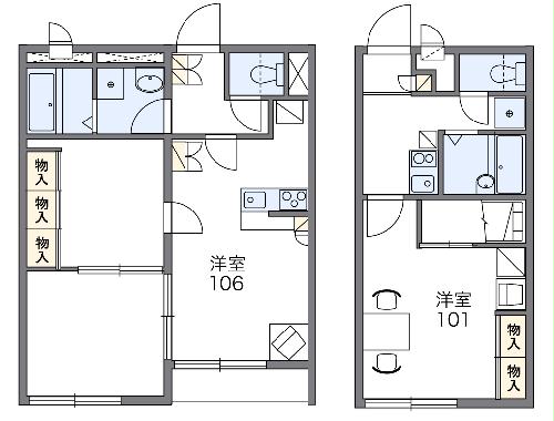 レオパレスパークサライの間取り