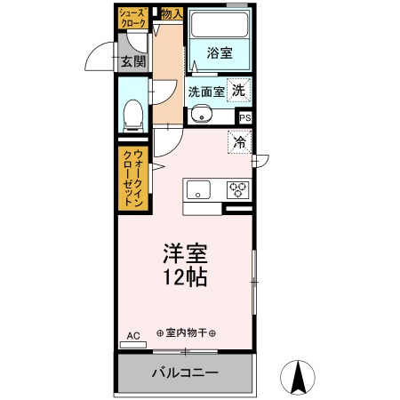 カサブランカII・301号室の間取り