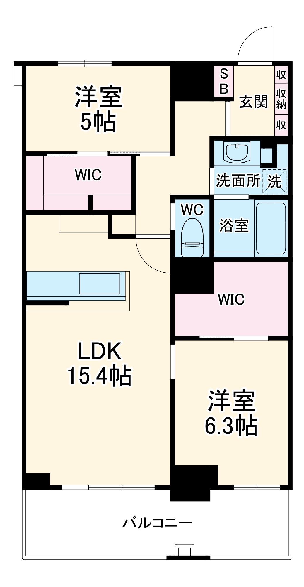 THE KOSUGI TOWERの間取り