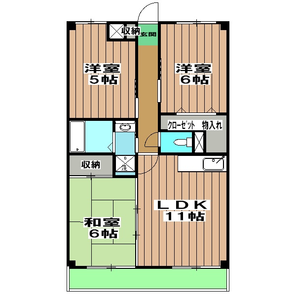 イーハトーブ俣野の間取り