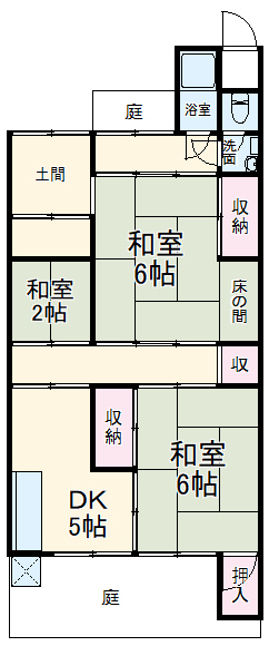 桐林町貸家の間取り