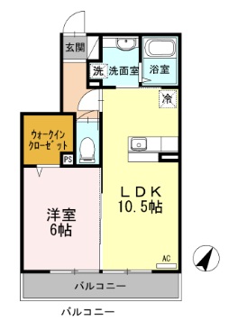ＰＡＲＴＮＥＲ・103号室の間取り