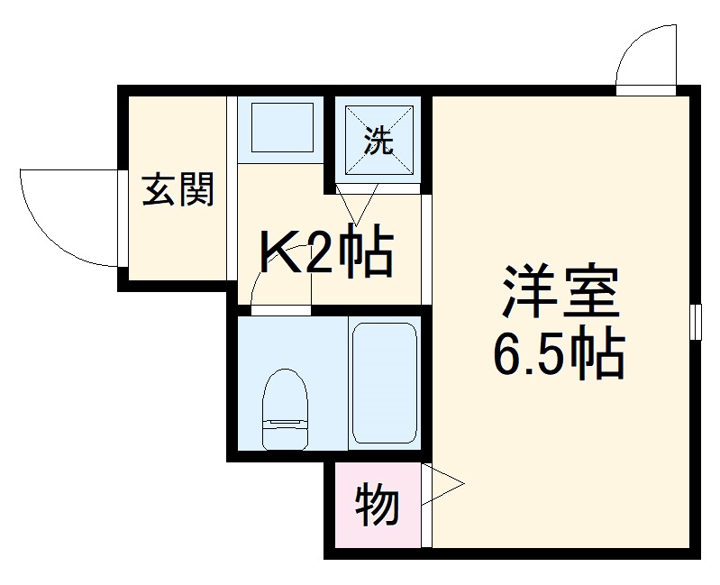 スタジオーネ桂の間取り
