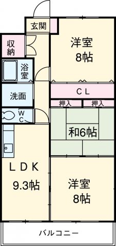 エステート垣戸の間取り
