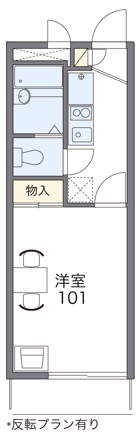 レオパレスシティヴィラ牧の里の間取り