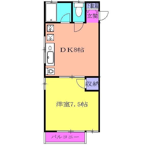 海老名国分パークハイツ参番館の間取り