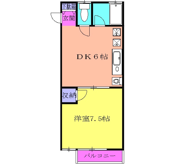 海老名国分パークハイツ参番館の間取り