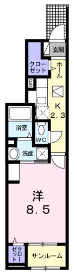 ソレアードCの間取り