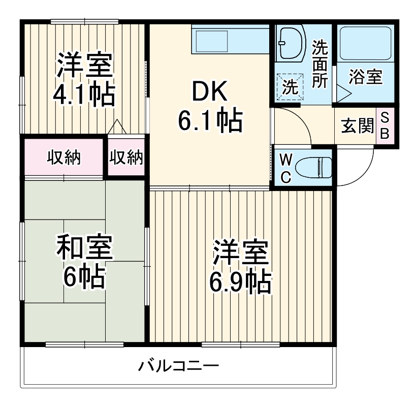ディアス本郷の間取り