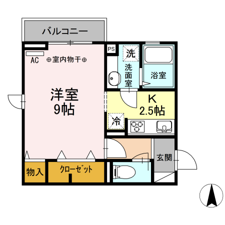 D-room西ヶ原の間取り