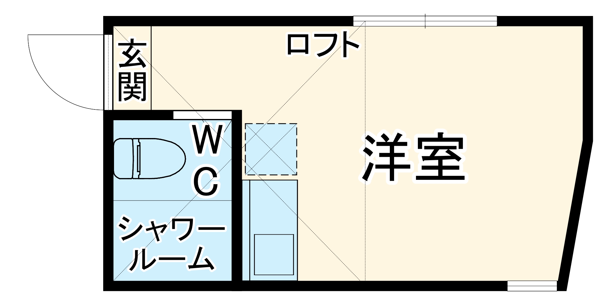 ユナイト阪東橋ブラッド・フォードの間取り