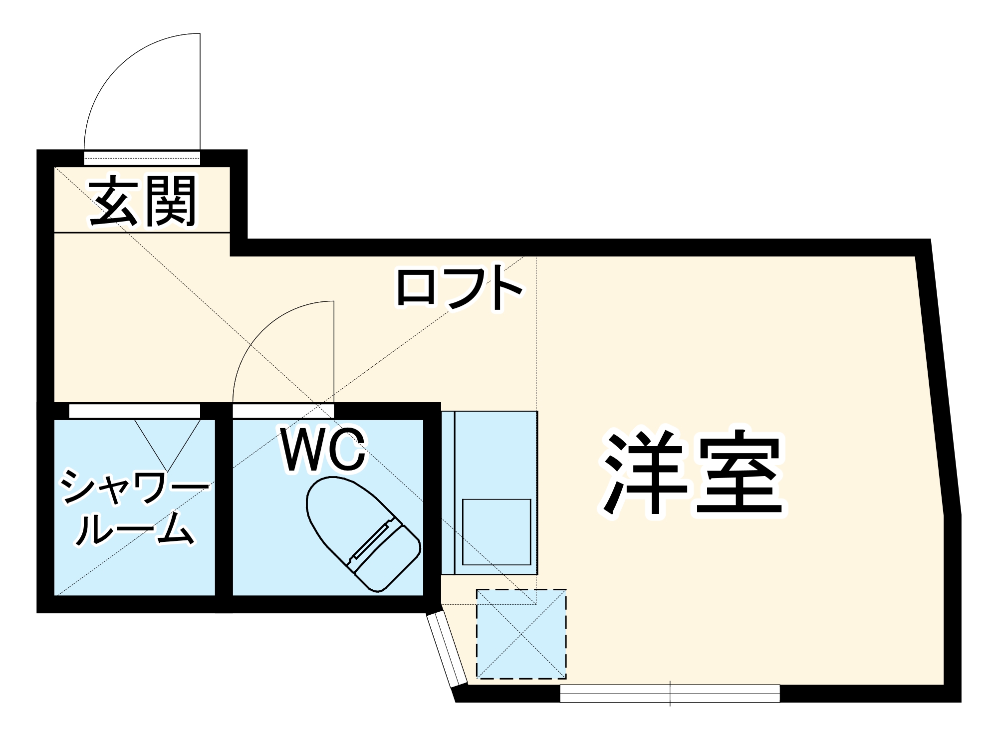 ユナイト阪東橋ブラッド・フォードの間取り