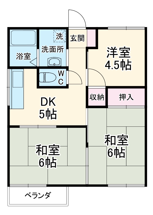 サンハイツAの間取り