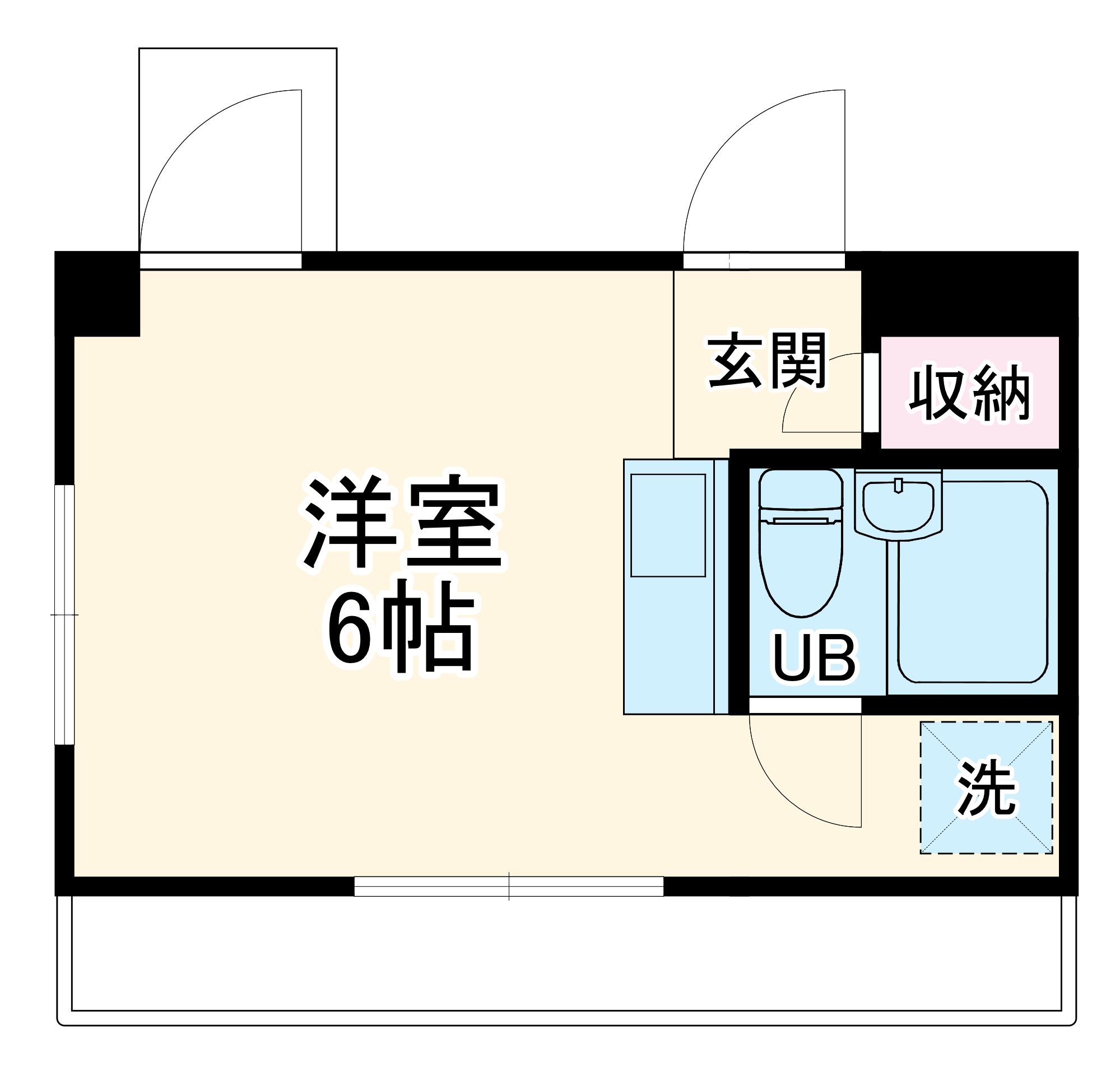 ツルミキイハイツの間取り
