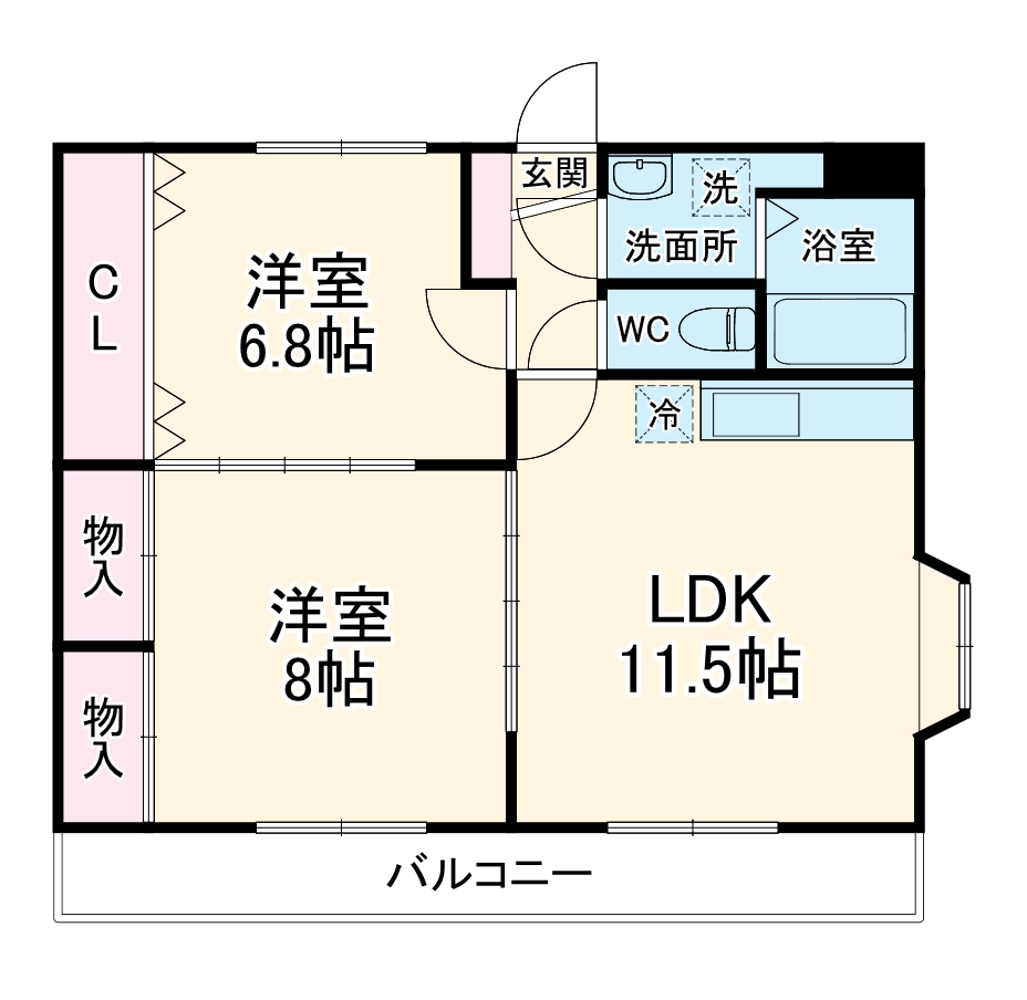 ガーデンハイツ高柳の間取り