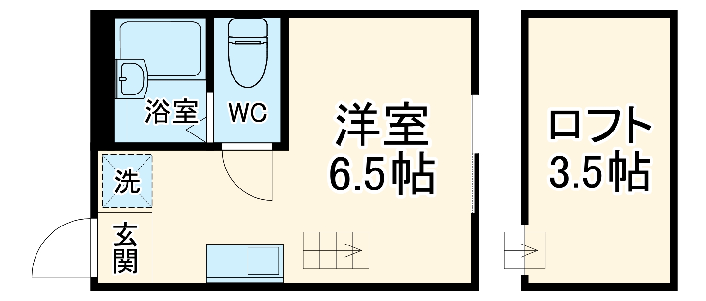 クラージュ川崎大師の間取り