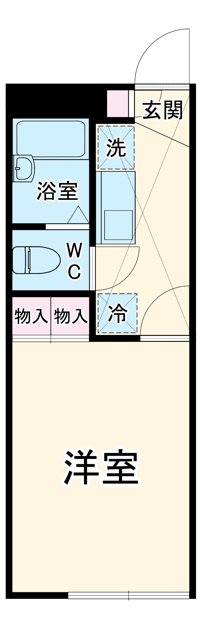 レオパレスアルキオネの間取り