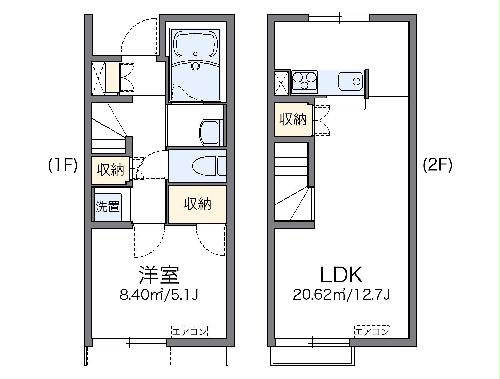レオネクストカイトⅡの間取り