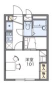 レオパレスさくらブリッサⅡの間取り