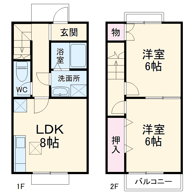 LAVENDER ⅡDの間取り