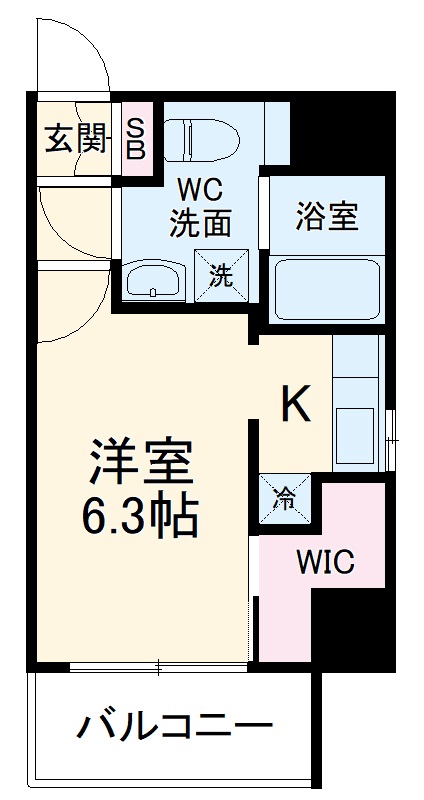 クレスト小杉スクエアの間取り