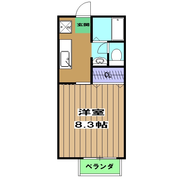 リヨンドール桂 北棟の間取り