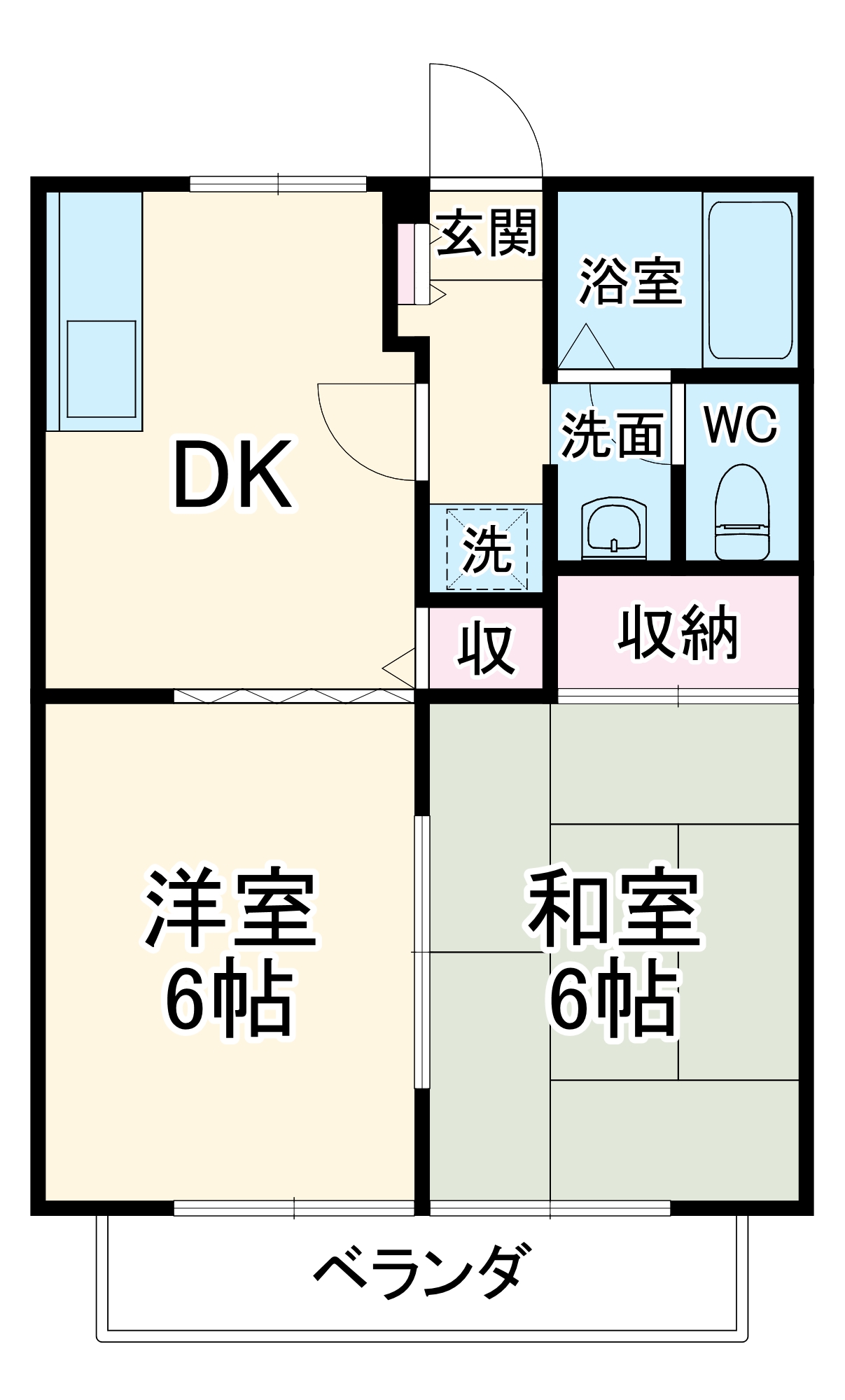 ハイツ桐の間取り