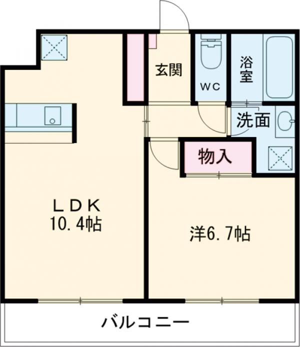 プランドール大手の間取り