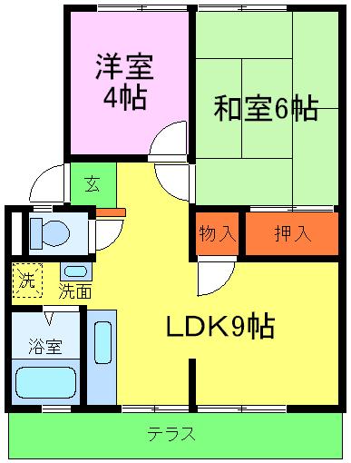 サンシティー西大路の間取り