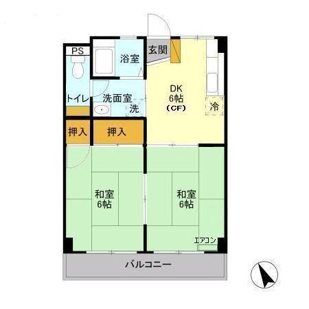 ヴィラ松本の間取り