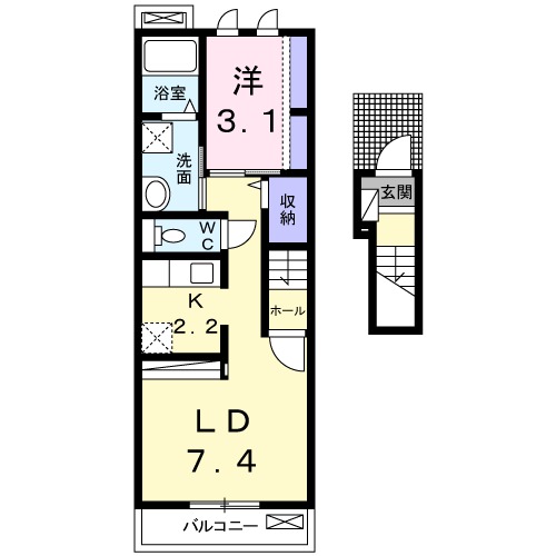 リバーサイドガーデンの間取り