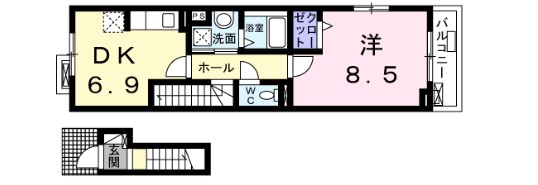 ハウス・Kの間取り