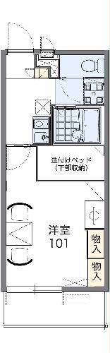 レオパレスコンファーレ四日市の間取り