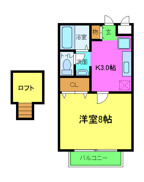 カサ・デ・フロールの間取り