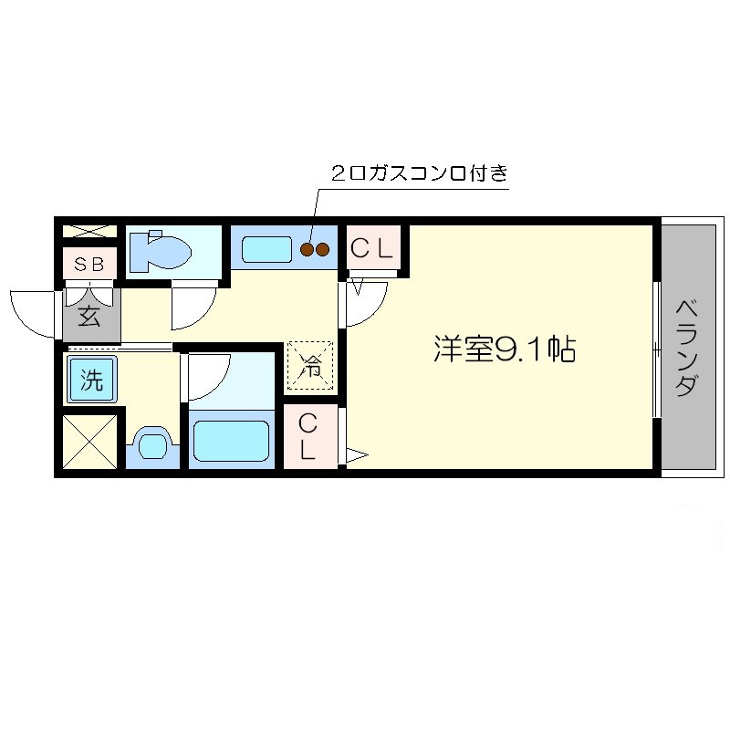 フォース三条の間取り