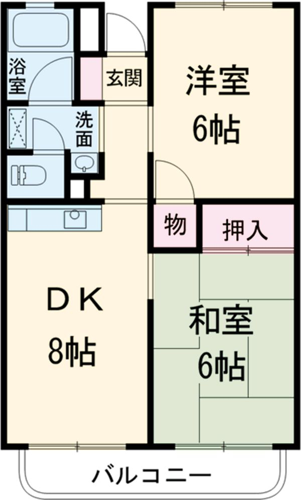 グリーンコーポ金田11号棟の間取り