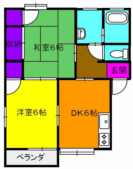 メイプル岩井の間取り