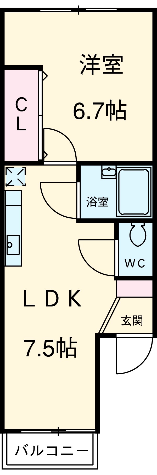 サクラコーポの間取り