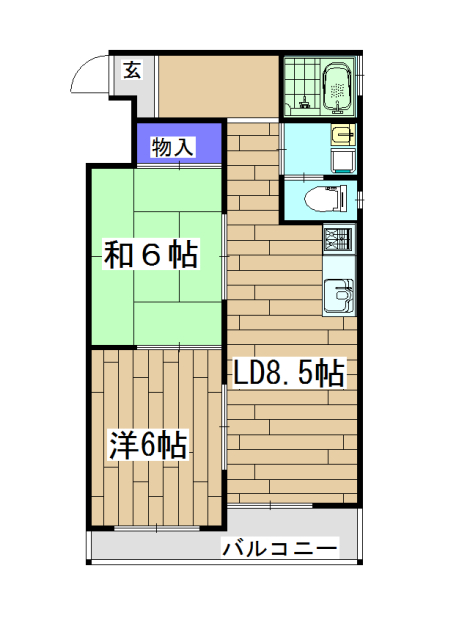 四条グランドハイツの間取り