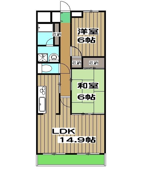 プロスペクト桂の間取り